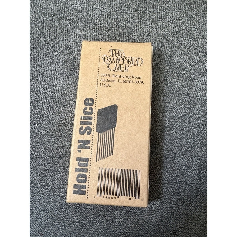Pampered Chef Hold N '‎ Slice Holder #1101  W/box for Onions Tomato Free Ship